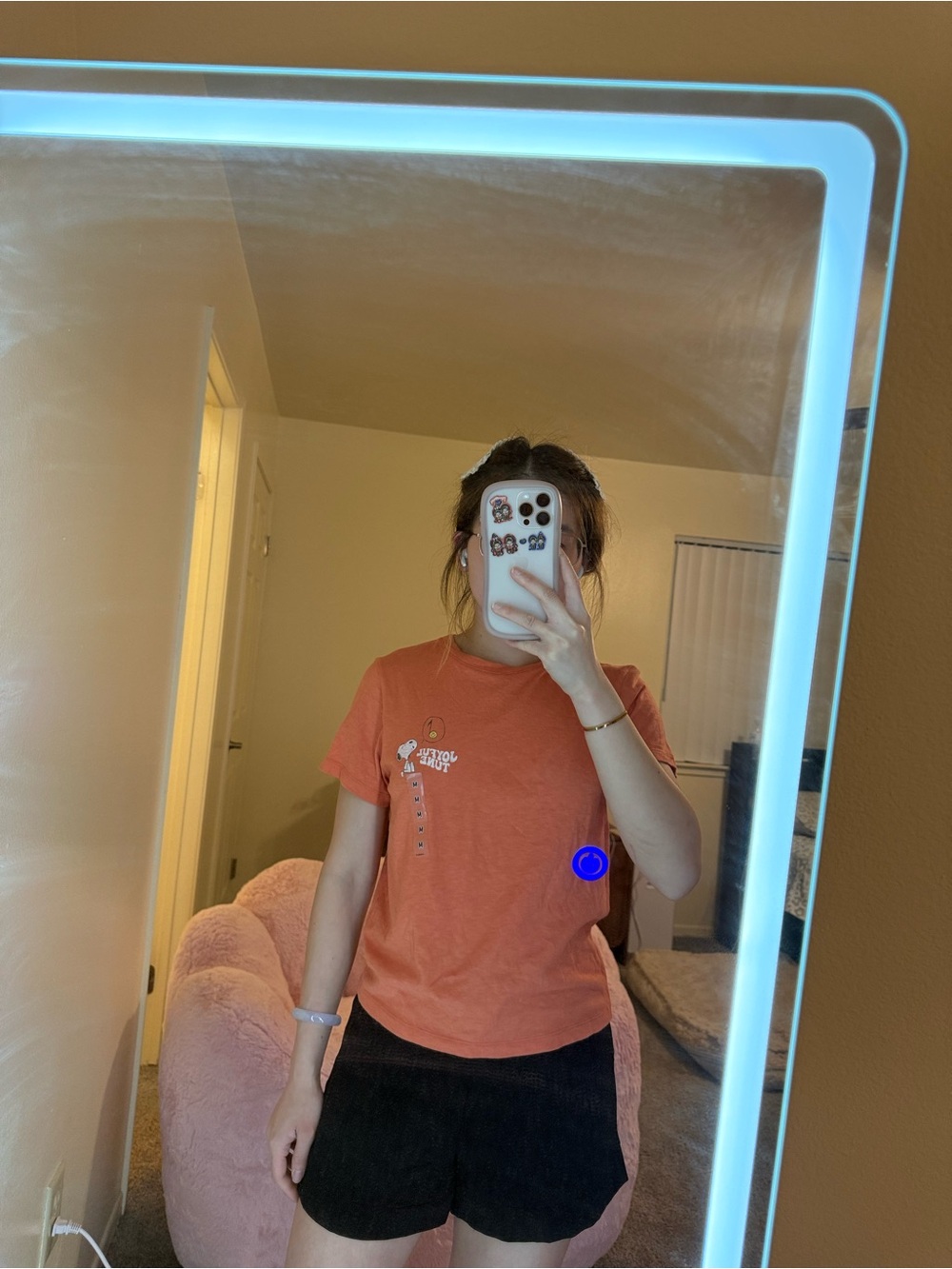 Uniqlo Orange Short Sleeve Graphic Tee